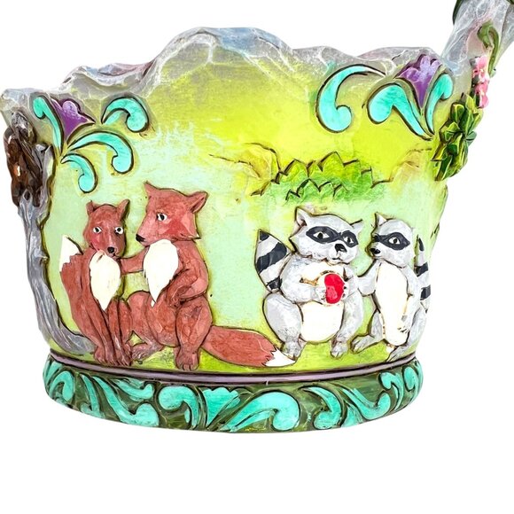 Jim Shore Heartwood Creek Signs Of Springtime Basket - Picture 8 of 14